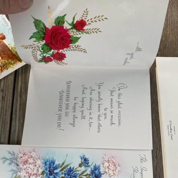 7 Vintage Kitshy Cards New Random Assortment Antique - Picture 5 of 9